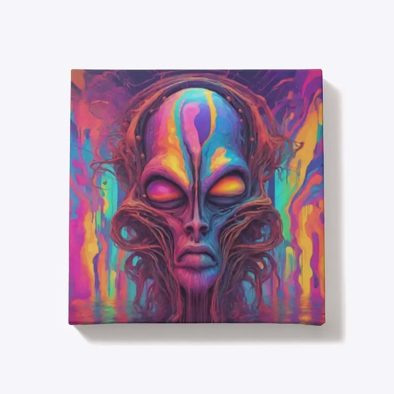 Abstract Alien Wall Art